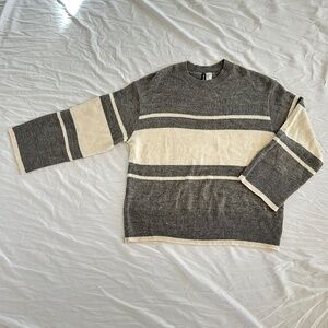 NWOT H&M Oversized Stripe Sweater Sz Medium